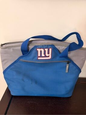 NFL Giants Blue & Gray Tote Cooler Bag